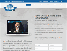 Tablet Screenshot of moreprofitlesstime.com